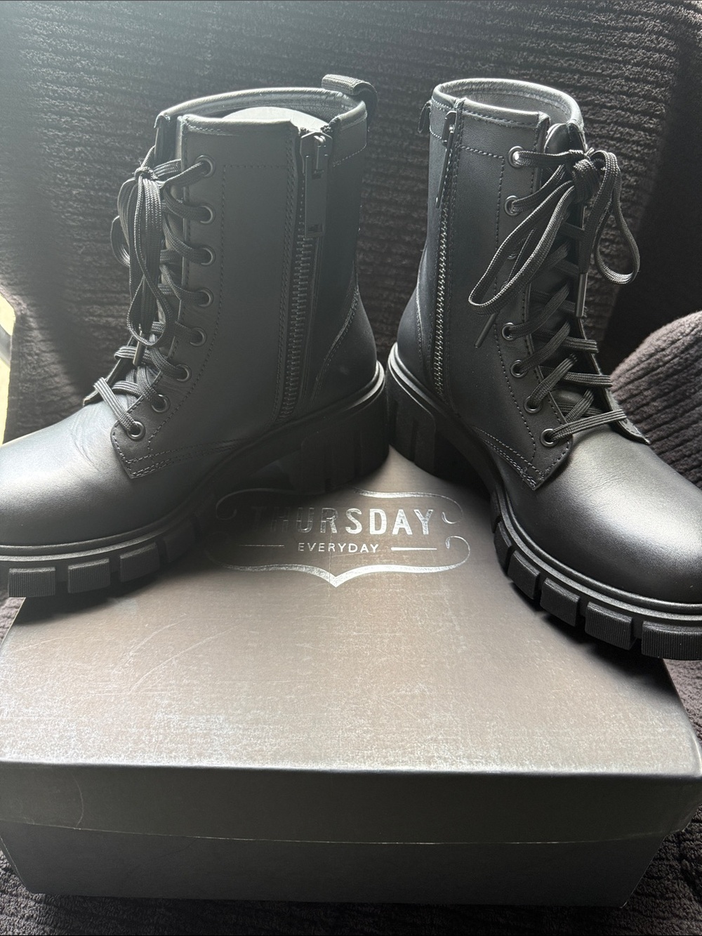 Women’s Black Combat Boots